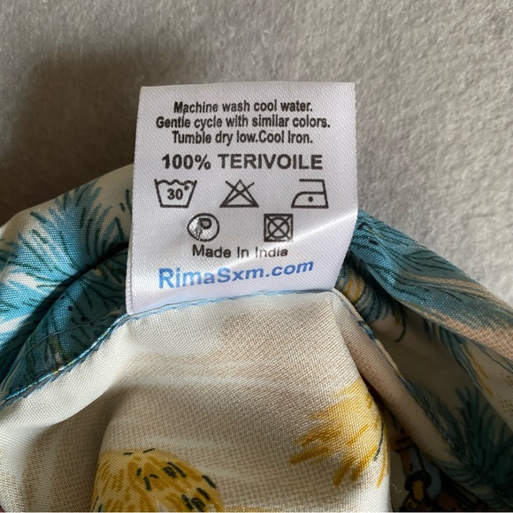 Rima We Be Jammin’ Surfin’ Caribbean Camp Shirt Men’s Size 2XL/3XL - Picture 6 of 12